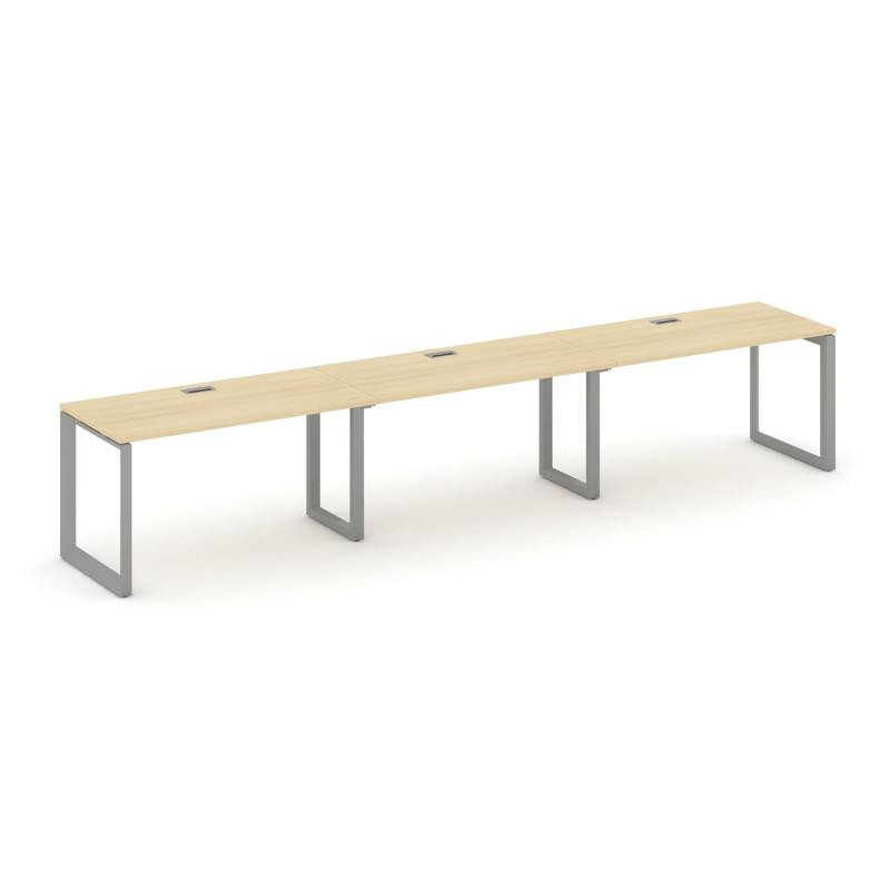 Style Project Рабочая станция односторонняя SN-59O.ORS-042 Акация Лорка/Металл Серый/Серебро Заглушк