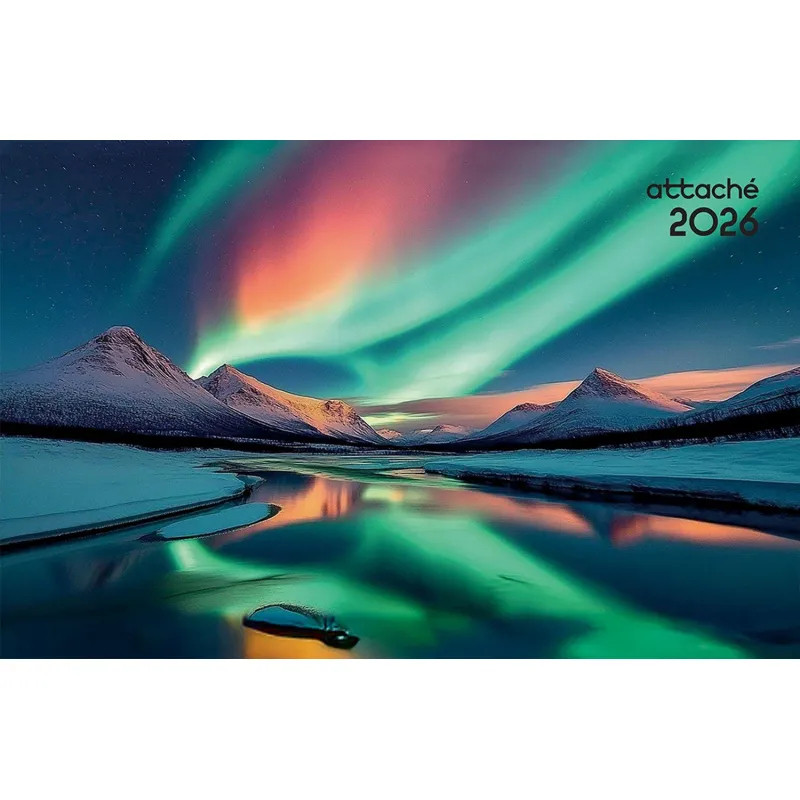 Календарь настенный 3-х блочный 2026 Attache, Яркая ночь, 305х780, 80г