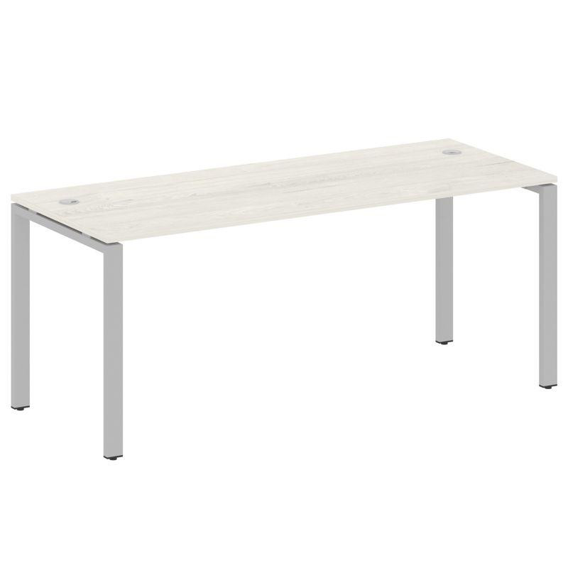 Metal System Стол письменный на П-образном м/к БП.СП-5 Дуб Наварра/Металл Серый 1800*720*750