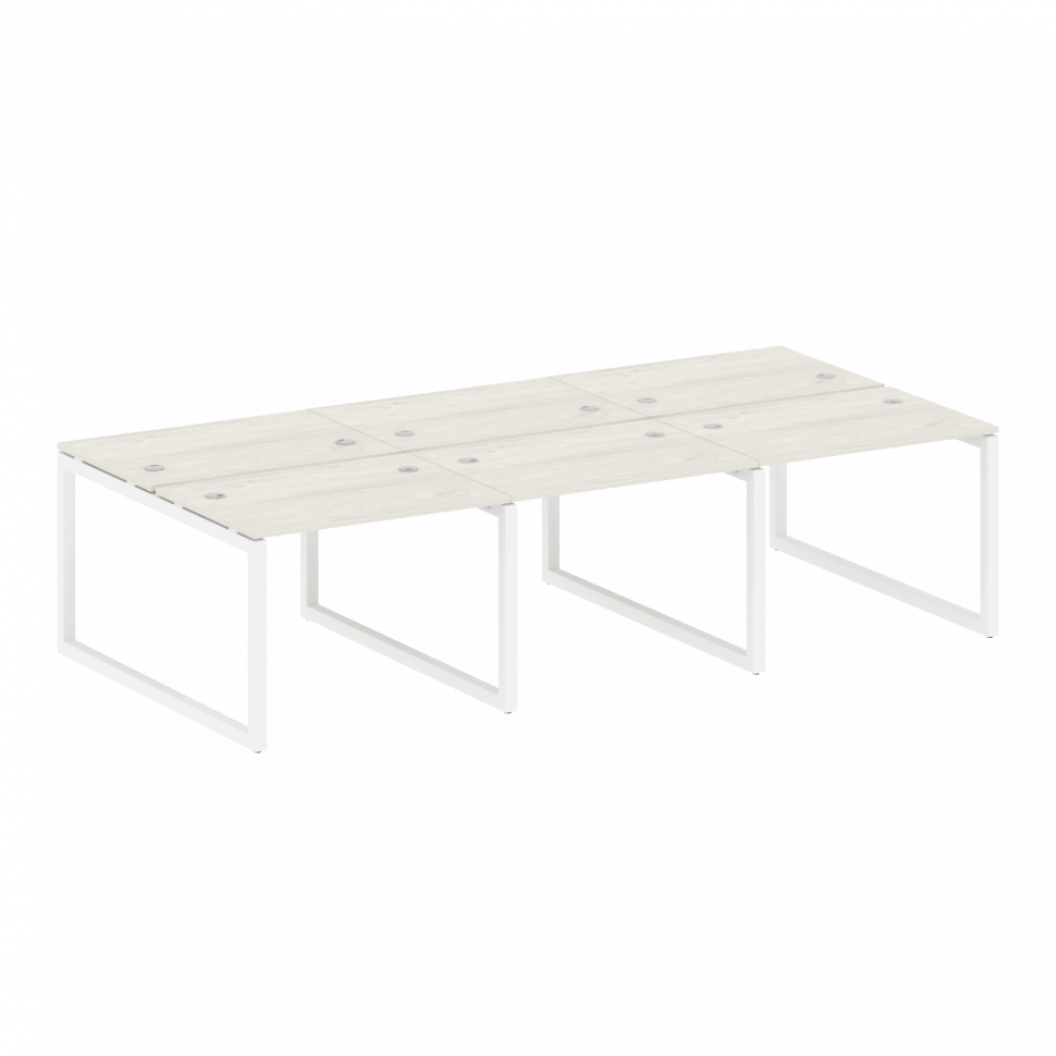 Metal System Quattro Рабочая станция на 6 раб. мест на О-образном м/к 50БО.СМ-6.1 Дуб Наварра/Металл Metal System Quattro Рабочая станция на 6 раб. мест на О-образном м/к 50БО.СМ-6.1 Дуб Наварра/Металл