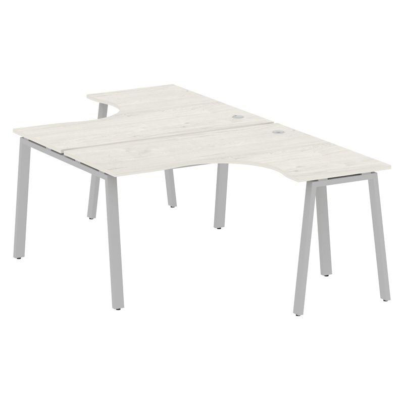 Metal System Рабочая станция криволинейная на А-образном м/к БА.РАС-СА-2.3 Дуб Наварра/Металл Серый Metal System Рабочая станция криволинейная на А-образном м/к БА.РАС-СА-2.3 Дуб Наварра/Металл Серый