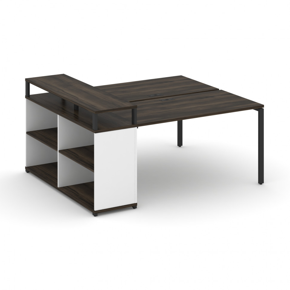 Concept Рабочая станция с опорным стеллажом с верх. горизонтом CN.DRS-207 Дуб Мали/Белый Бриллиант/ Concept Рабочая станция с опорным стеллажом с верх. горизонтом CN.DRS-207 Дуб Мали/Белый Бриллиант/