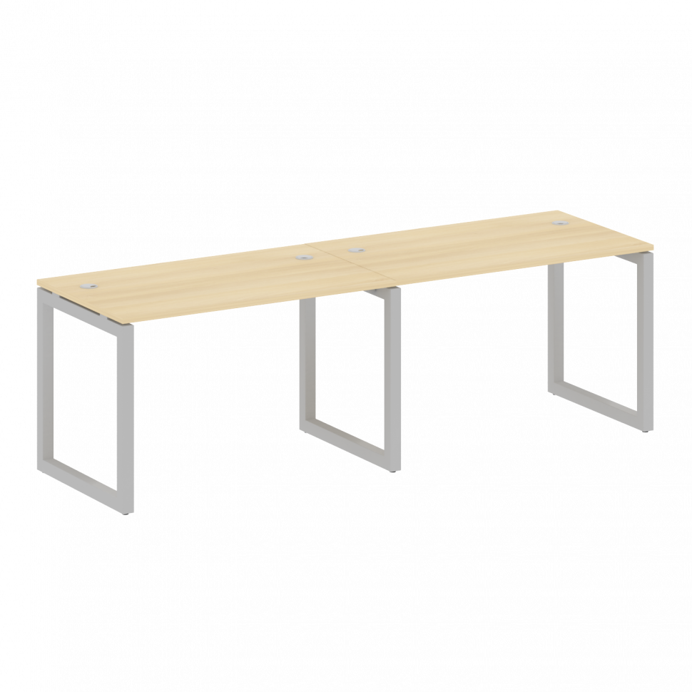 Metal System Quattro Рабочая станция на 2 места на О-образном м/к 50БО.СМ-2.2 Акация Лорка/Металл Се