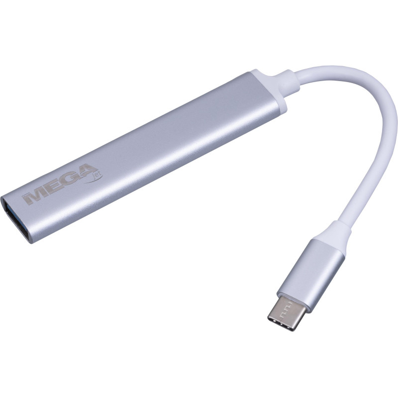 Разветвитель USB ProMega Jet HS001 USB3.0x1/USB 2.0x3/серебристый