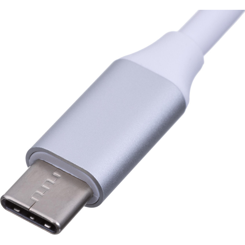 Разветвитель USB ProMega Jet HS001 USB3.0x1/USB 2.0x3/серебристый