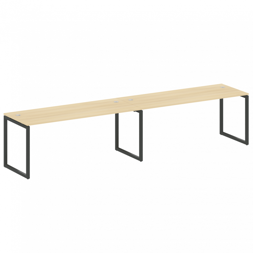 Metal System Quattro Рабочая станция на 2 места на О-образном м/к 40БО.СМ-2.5 Акация Лорка/Металл Ан