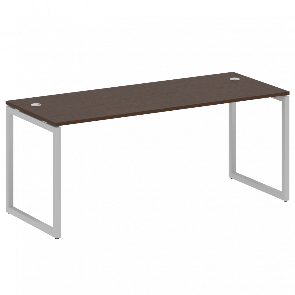 Metal System Quattro Стол письменный на О-образном м/к 40БО.СП-5 Венге Цаво/Металл Серый 1800*720*75