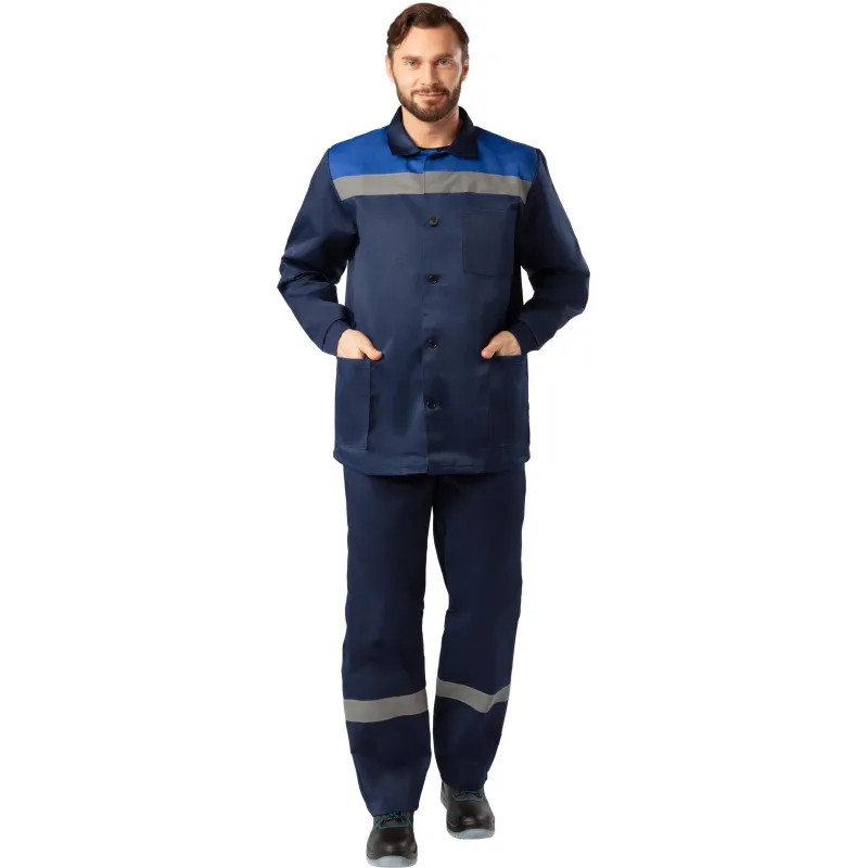 Костюм летний муж. л16-КБР с СОП син/вас (р.56-58) 194-200