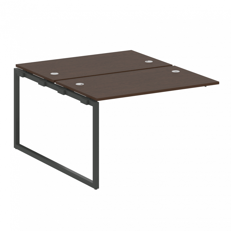 Metal System Quattro Проходной элемент рабочей станции на О-образном м/к 40БО.ПРС-СП-2.2 Венге Цаво/ Metal System Quattro Проходной элемент рабочей станции на О-образном м/к 40БО.ПРС-СП-2.2 Венге Цаво/