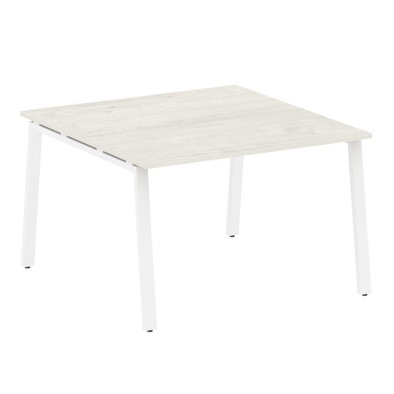 Metal System Переговорный стол (1 столешница) на А-образном м/к БА.ПРГ-1.2 Дуб Наварра/Металл Белый Metal System Переговорный стол (1 столешница) на А-образном м/к БА.ПРГ-1.2 Дуб Наварра/Металл Белый