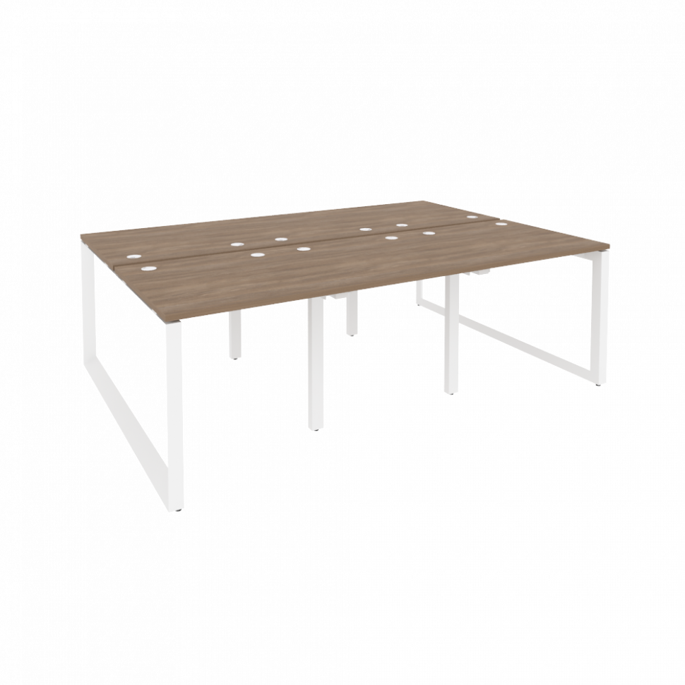 Onix Рабочая станция на О-образном м/к O.MO-D.RS-6.0.8 Дуб Аризона/Металл Белый 2340*1635*750