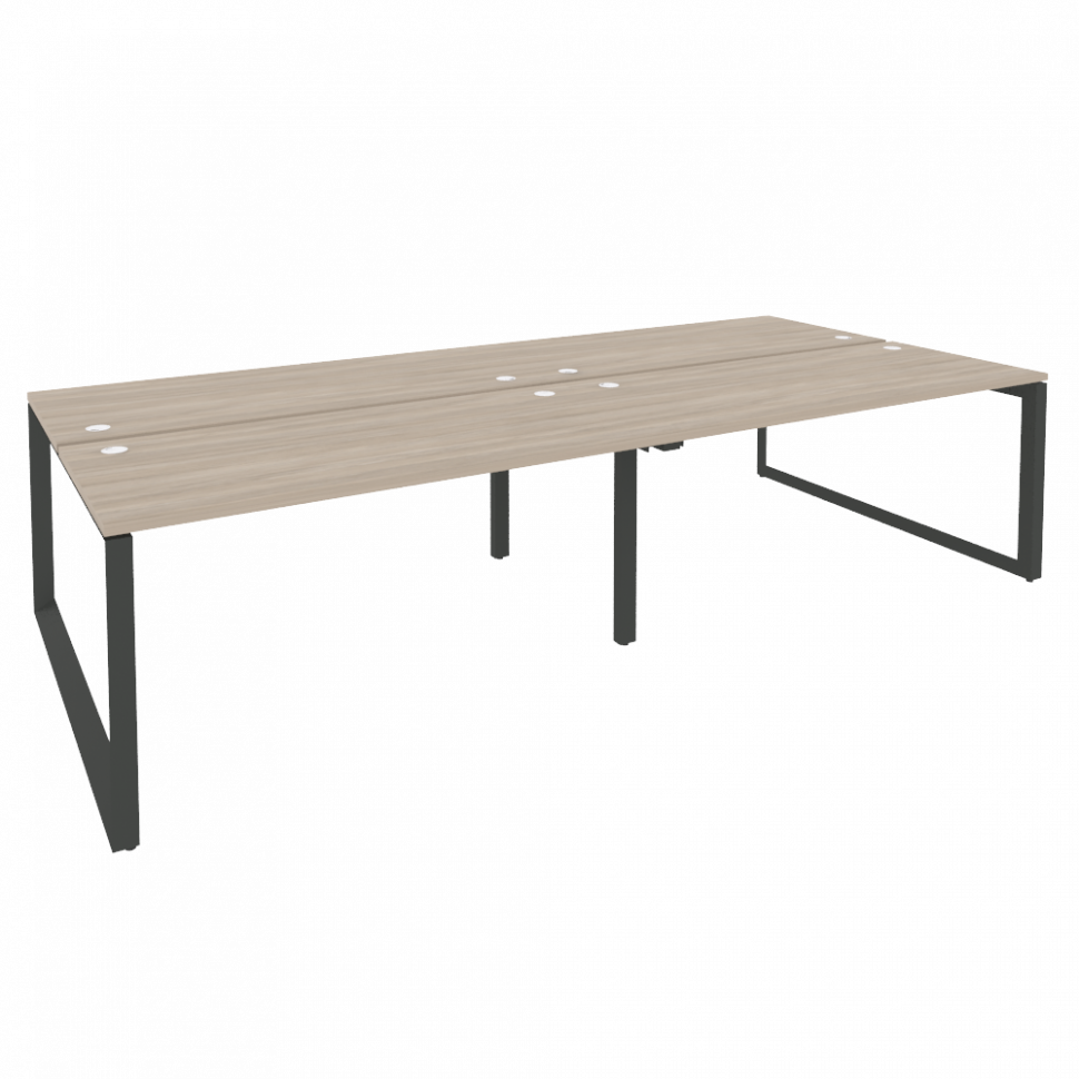 Onix Рабочая станция на О-образном м/к O.MO-D.RS-4.4.7 Дуб Аттик/Металл Антрацит 3160*1475*750 Onix Рабочая станция на О-образном м/к O.MO-D.RS-4.4.7 Дуб Аттик/Металл Антрацит 3160*1475*750