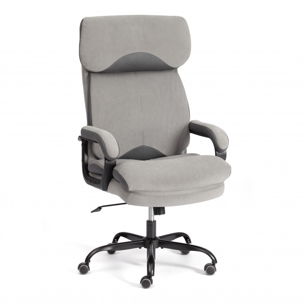 Кресло Duke metal BL велюр, серый, 29/TW-12, 58х45х126 см