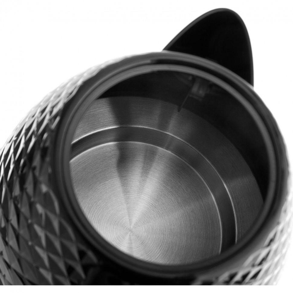 Чайник электрический BRAYER BR1008BK, 2200 Вт, 1,7 л, Strix, автоотключ