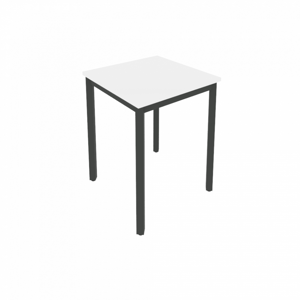 Slim Стол письменный на металлокаркасе С.СП-1.1 Белый/Металл Антрацит 600*600*750