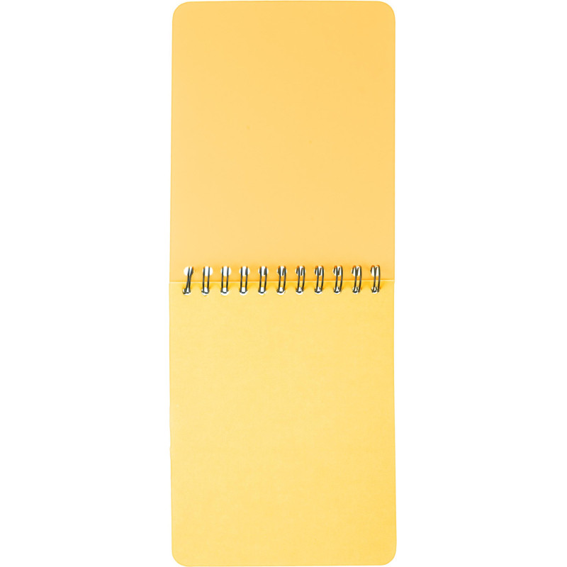 Блокнот А6,60л,кл,спир,пласт.обл,тонир.бл. Attache Bright colours Желтый