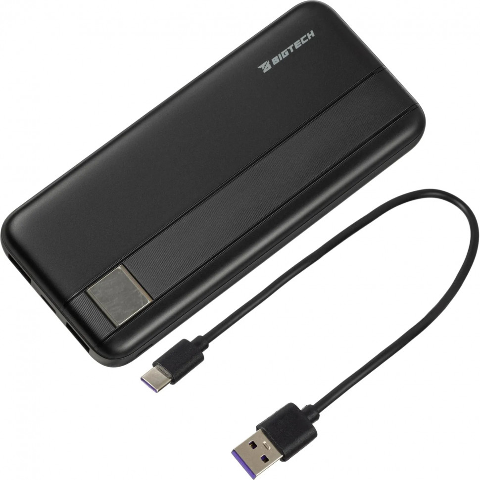 Внешний аккумулятор BigTech (BT-PB-10-BL-6) 10000 mAh черный