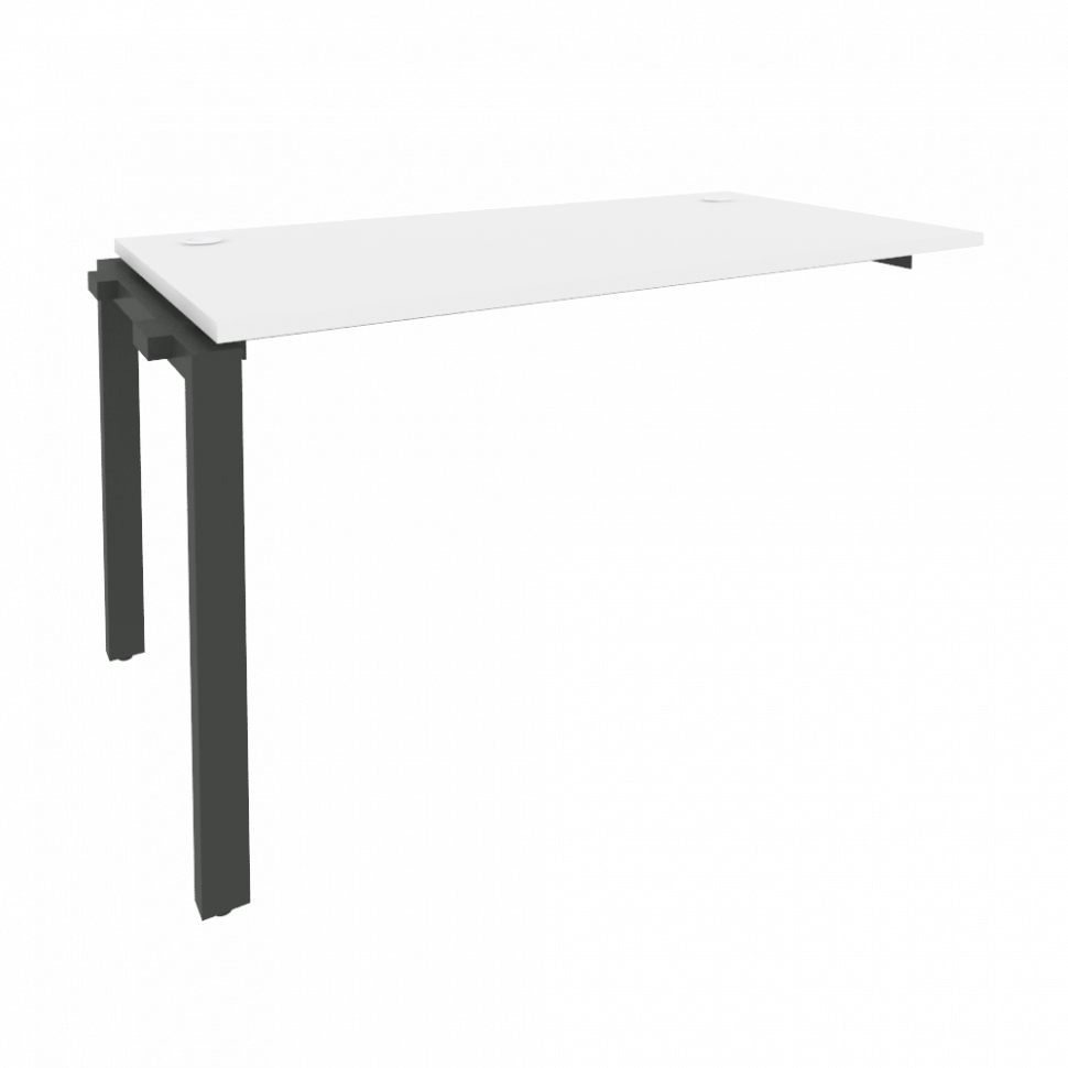 Onix Наборный элемент рабочей станции на П-образном м/к O.MP-1.NRS-3.7 Белый Бриллиант/Металл Антрац