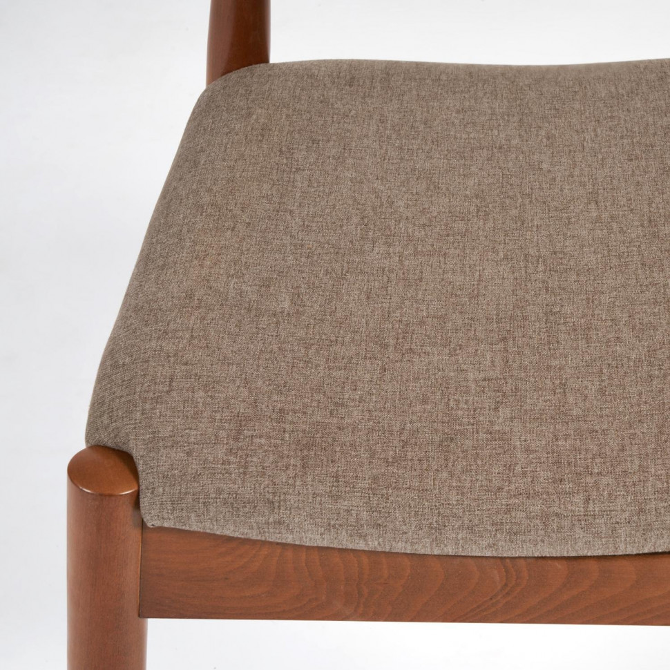 Стул мягкое сидение BULL / 1 шт. в упаковке каркас бук, сиденье ткань, 54,5*54*75см, Коричневый