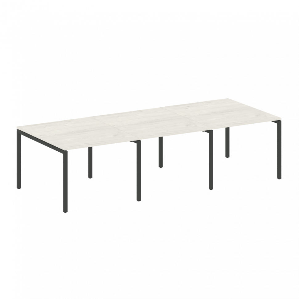 Metal System Quattro Переговорный стол (3 столешницы) на П-оразном м/к 40БП.ПРГ-3.1 Дуб Наварра/Мета Metal System Quattro Переговорный стол (3 столешницы) на П-оразном м/к 40БП.ПРГ-3.1 Дуб Наварра/Мета