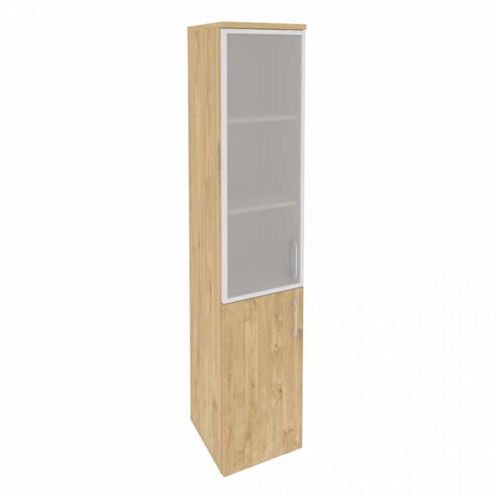 Onix Шкаф высокий узкий левый O.SU-1.2 R (L) Тиквуд Светлый 400*420*1977