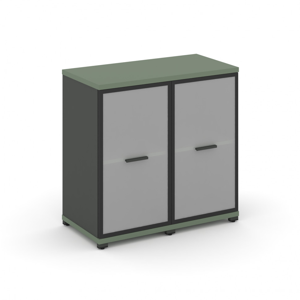 Concept Шкаф 2 узкие секции, 2 ниши CN.STU-223 RMB A Кобо/Антрацит/Металл Антрацит/Сатин 836*420*818