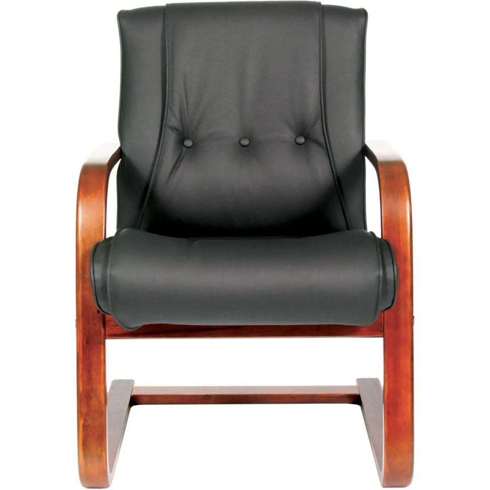 Конференц-кресло VT_Chairman 653V черная нат.кожа/экокожа