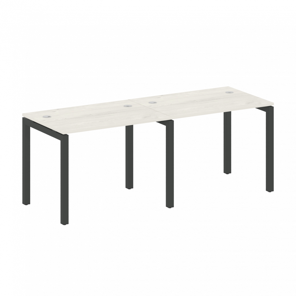 Metal System Quattro Рабочая станция на 2 места на П-образном м/к 50БП.СМ-2.1 Дуб Наварра/Металл Ант