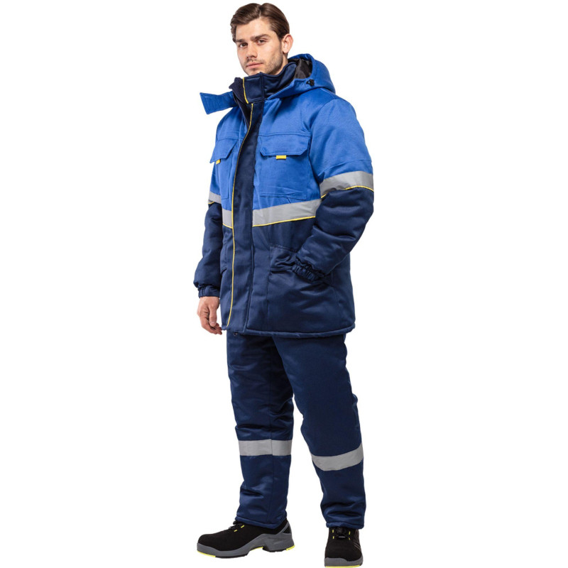 Костюм рабочий зимний муж з43-КБР вас/син р.52-54/170-176 (серия З)