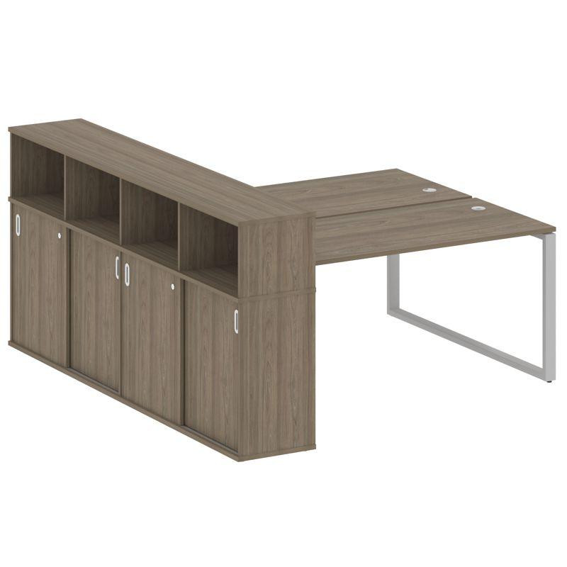 Metal System Рабочая станция с шкафом-купе на О-образном м/к БО.РС-СШК-4.4 Т Вяз Благородный/Металл Metal System Рабочая станция с шкафом-купе на О-образном м/к БО.РС-СШК-4.4 Т Вяз Благородный/Металл