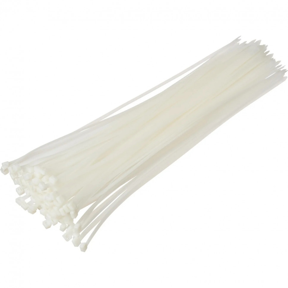 Хомут стяжка нейлоновая Topfort 8х500 (7,6х500 мм) белый 100 шт/уп