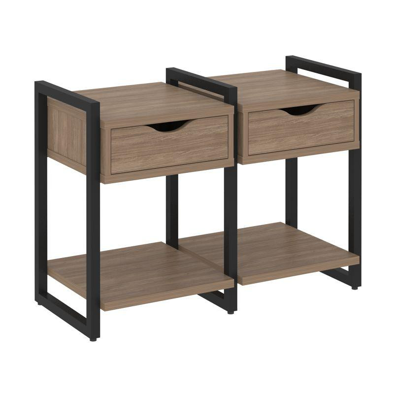 Loft Тумба на регулируемых опорах VR.L-TN-1.O Дуб Аризона/Металл Черный 970*460*719 Loft Тумба на регулируемых опорах VR.L-TN-1.O Дуб Аризона/Металл Черный 970*460*719