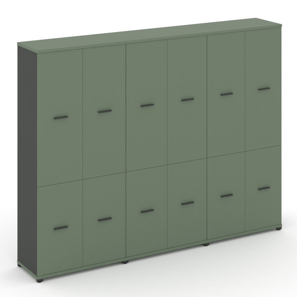 Concept Шкаф 3 широкие секции, 5 ниш CN.STS-532 A Кобо/Антрацит/Металл Антрацит 2500*420*1922 Concept Шкаф 3 широкие секции, 5 ниш CN.STS-532 A Кобо/Антрацит/Металл Антрацит 2500*420*1922