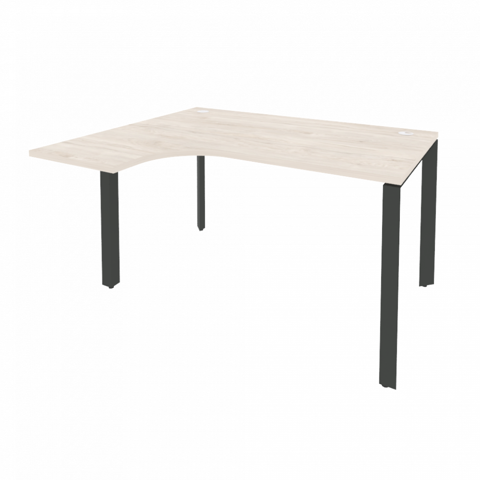 Onix Стол эргономичный левый на П-образном м/к O.MP-SA-3 (L) Денвер Светлый/Металл Антрацит 1380*118 Onix Стол эргономичный левый на П-образном м/к O.MP-SA-3 (L) Денвер Светлый/Металл Антрацит 1380*118