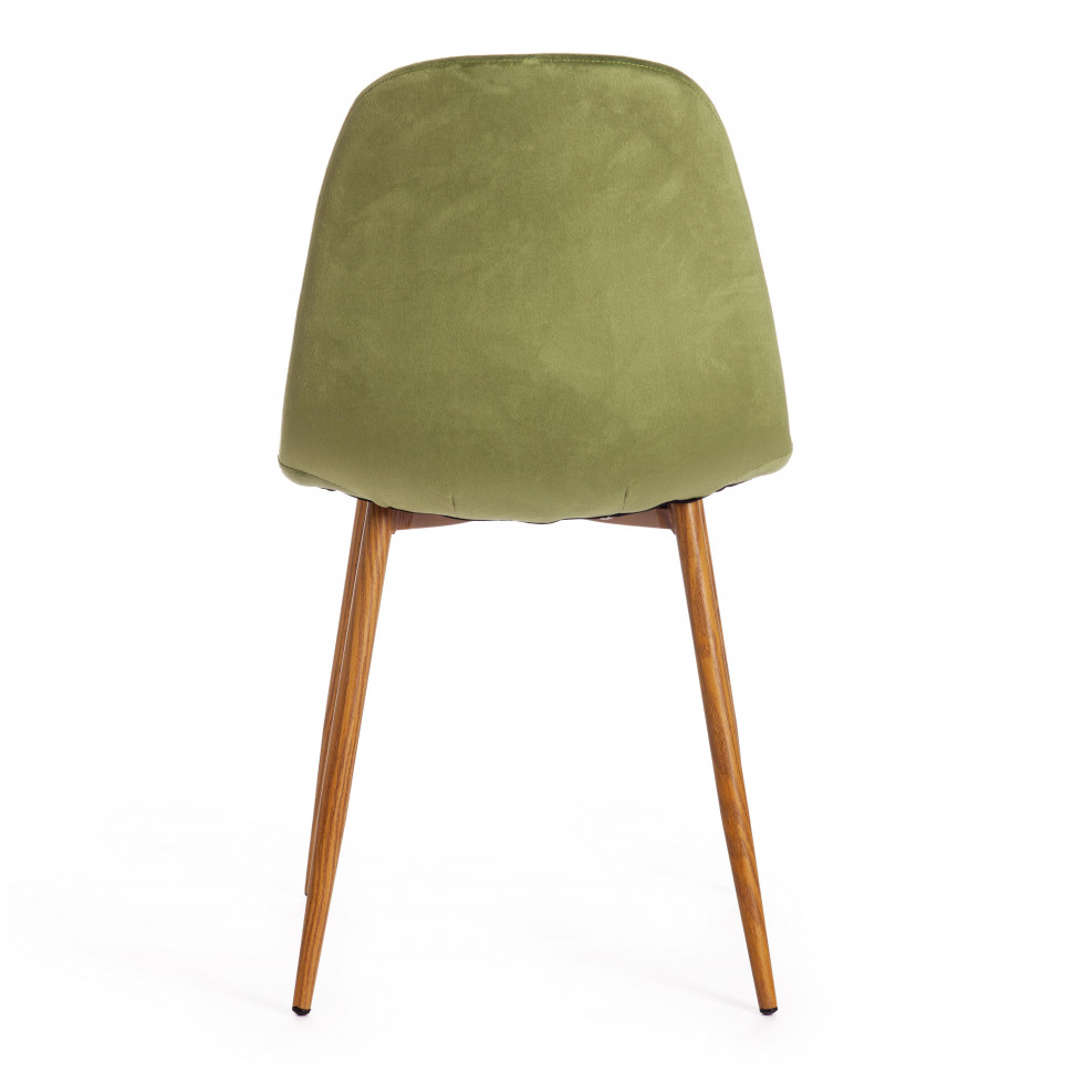 Стул BREEZE (mod. 4724) Велюр/металл , 44 х 53 х 87 см, Green (зеленый) HLR54 / натуральный
