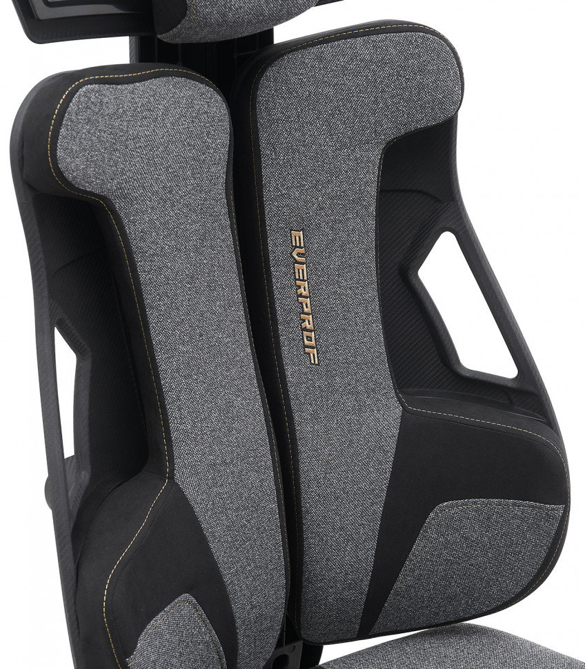 Геймерское кресло Everprof Serval (Сервал) S Ткань Черно-серый