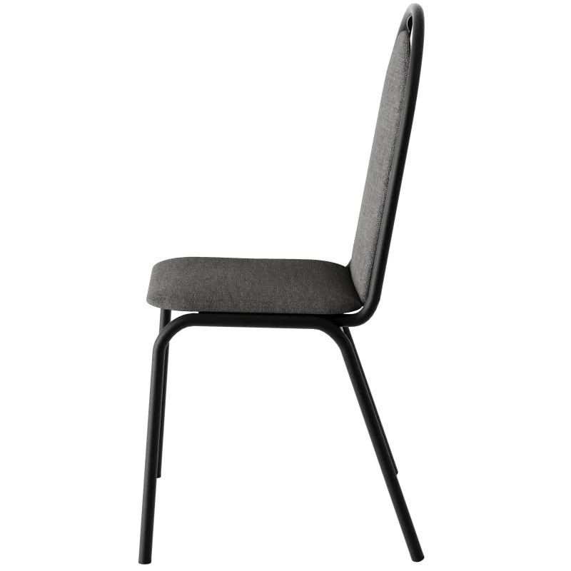 Стул UD_Селена (СМ-7/23) каркас черный, ткань серая Т-08