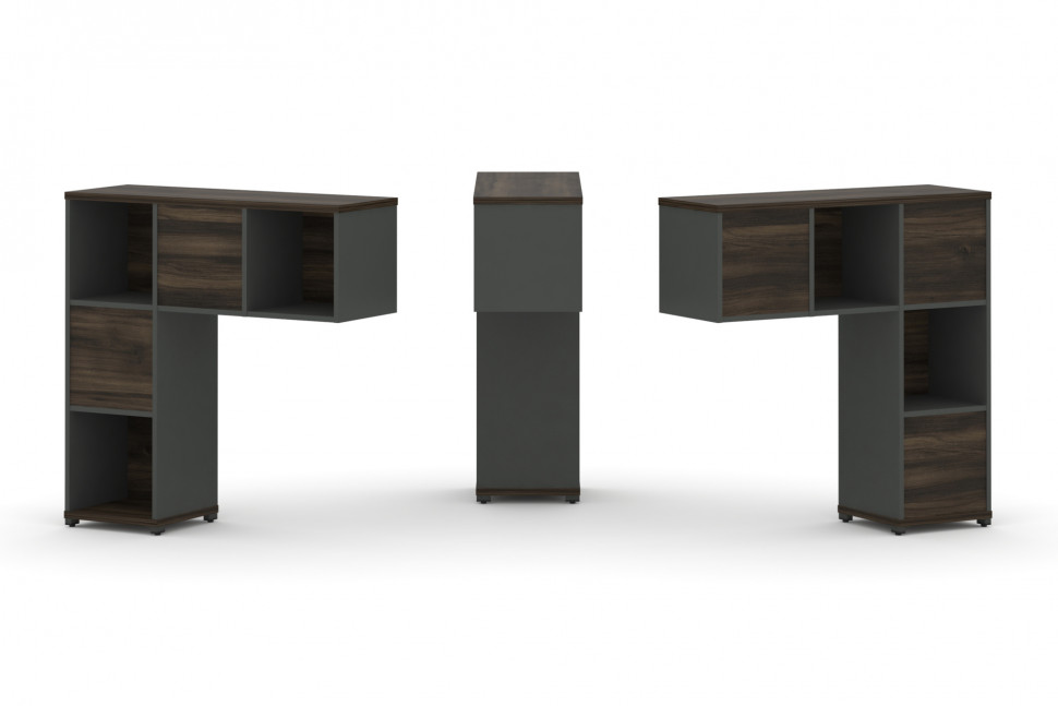 Concept Надставка низкая CN.DNN-001 Дуб Мали/Антрацит/Металл Антрацит 1099*365*1130