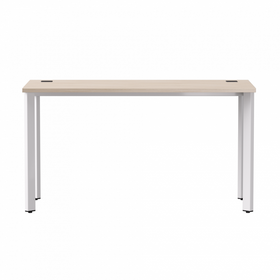Стол прямой Everprof EVO (ЭВО) на металлокаркасе 1380х670х755 мм опоры 45гр Дуб Соната/Белый
