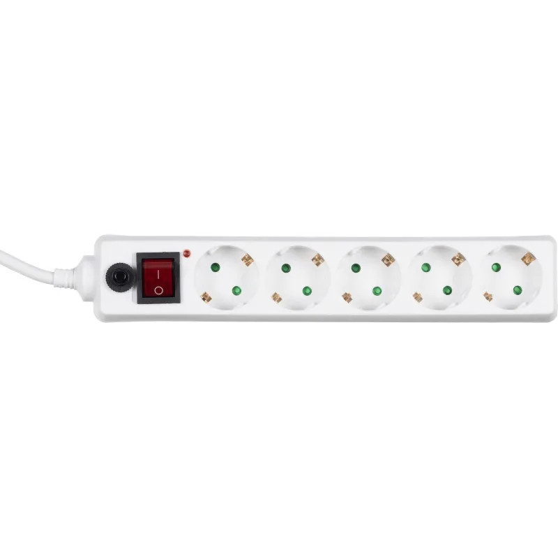 Сетевой фильтр BigTech CD5-3W15 (5р/3м/16А/3680 Вт 1,5мм белый)