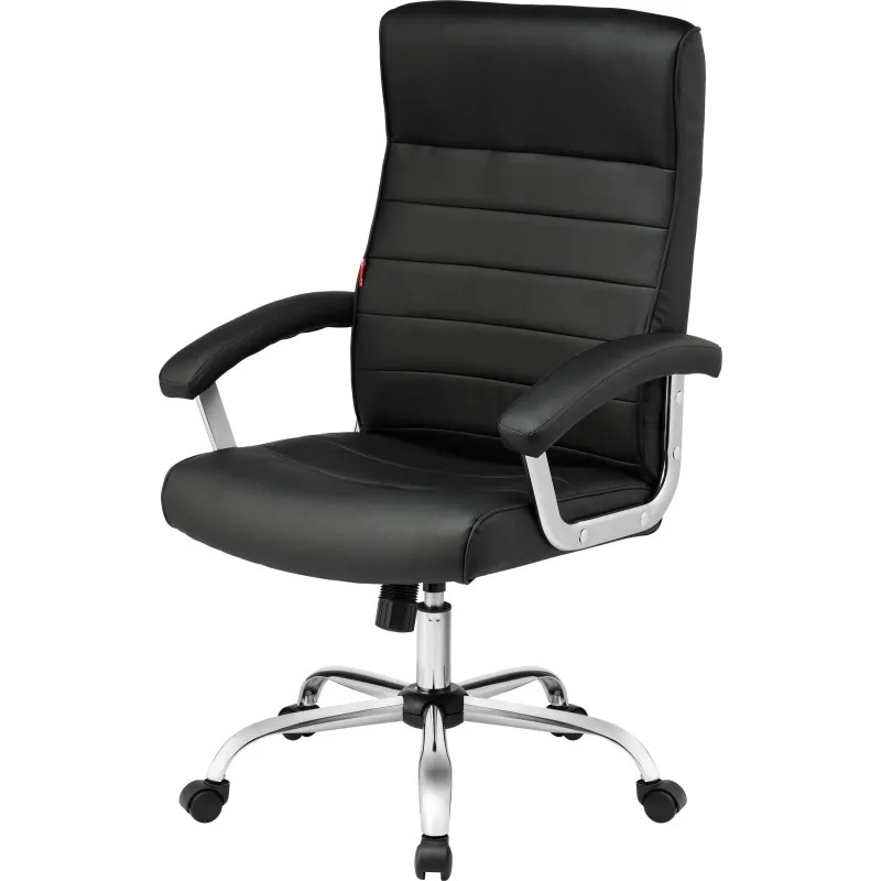 Кресло BN_Dt_EChair-586 TPU экокожа  черный, хром