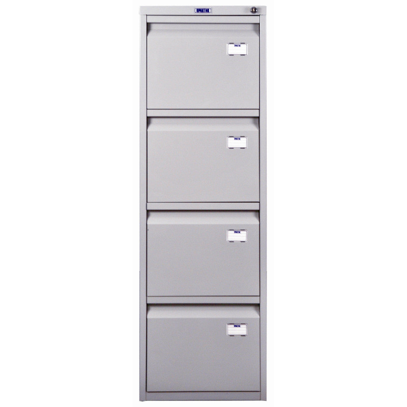 Картотека 0MX_ПРАКТИК A-44 шкаф 4 секцион. А4, ц.замок, 410х485х1305