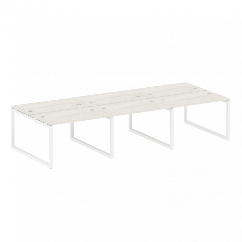 Metal System Quattro Рабочая станция на 6 раб. мест на О-образном м/к 50БО.СМ-6.2 Дуб Наварра/Металл Metal System Quattro Рабочая станция на 6 раб. мест на О-образном м/к 50БО.СМ-6.2 Дуб Наварра/Металл