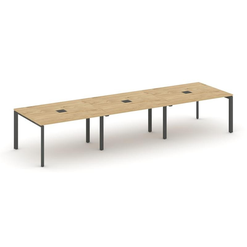 Style Project Стол переговорный SN-59P.SPRG-054 Тиквуд Светлый/Металл Антрацит 4740*1180*750