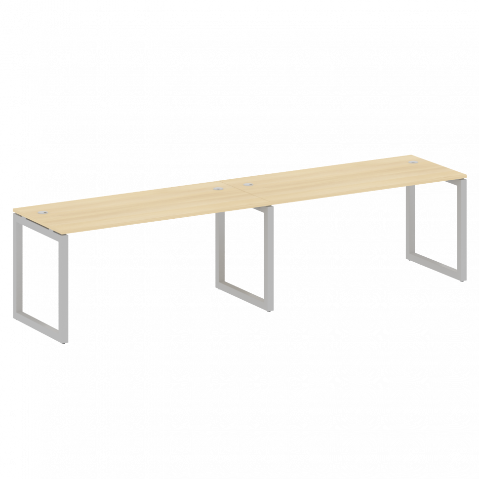 Metal System Quattro Рабочая станция на 2 места на О-образном м/к 50БО.СМ-2.4 Акация Лорка/Металл Се