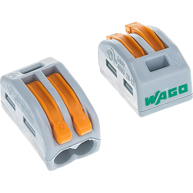 Клемма WAGO 222-412 (2х2,5мм2 с рычажком) уп.(50шт) бтп