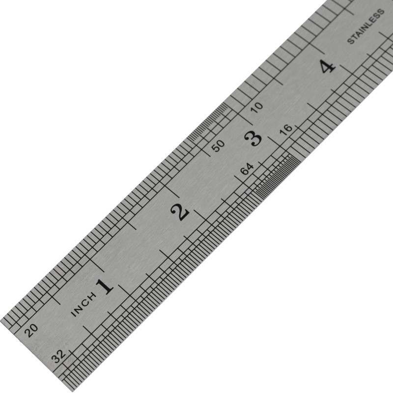 Линейка металлическая 20 см Attache