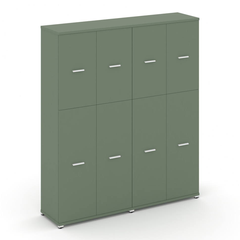 Concept Шкаф 2 широкие секции, 5 ниш CN.STS-525 W Кобо/Металл Белый 1668*420*1922