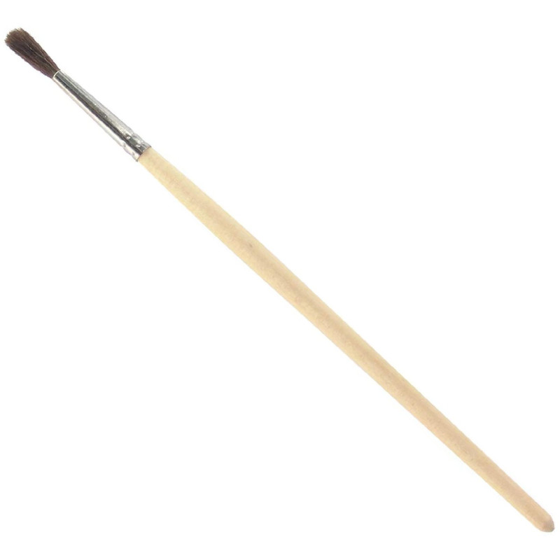 Кисть №1School, пони, круглая, N3