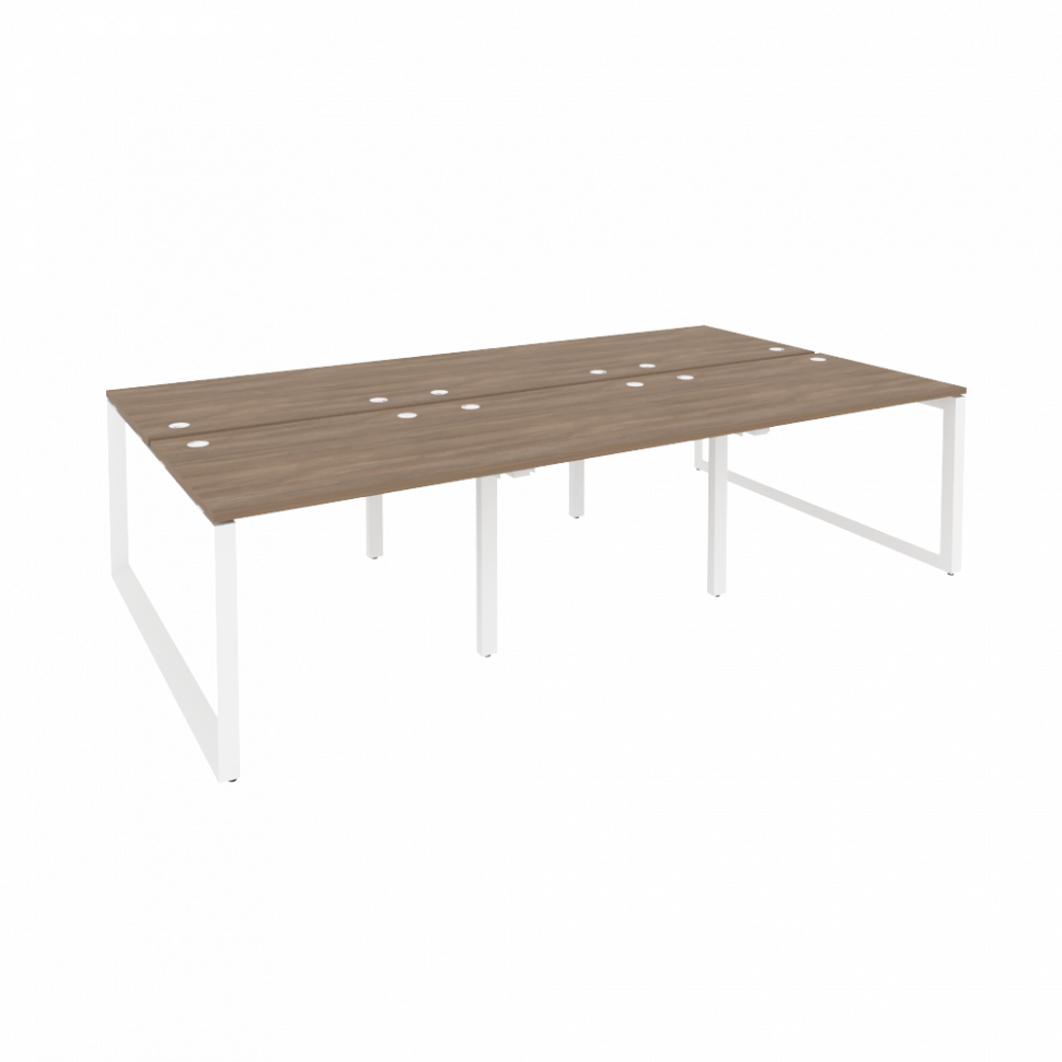 Onix Рабочая станция на О-образном м/к O.MO-D.RS-6.1.8 Дуб Аризона/Металл Белый 2940*1635*750